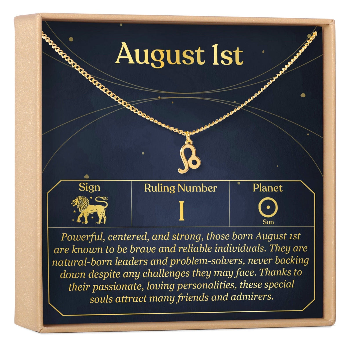 August 1st Leo Necklace