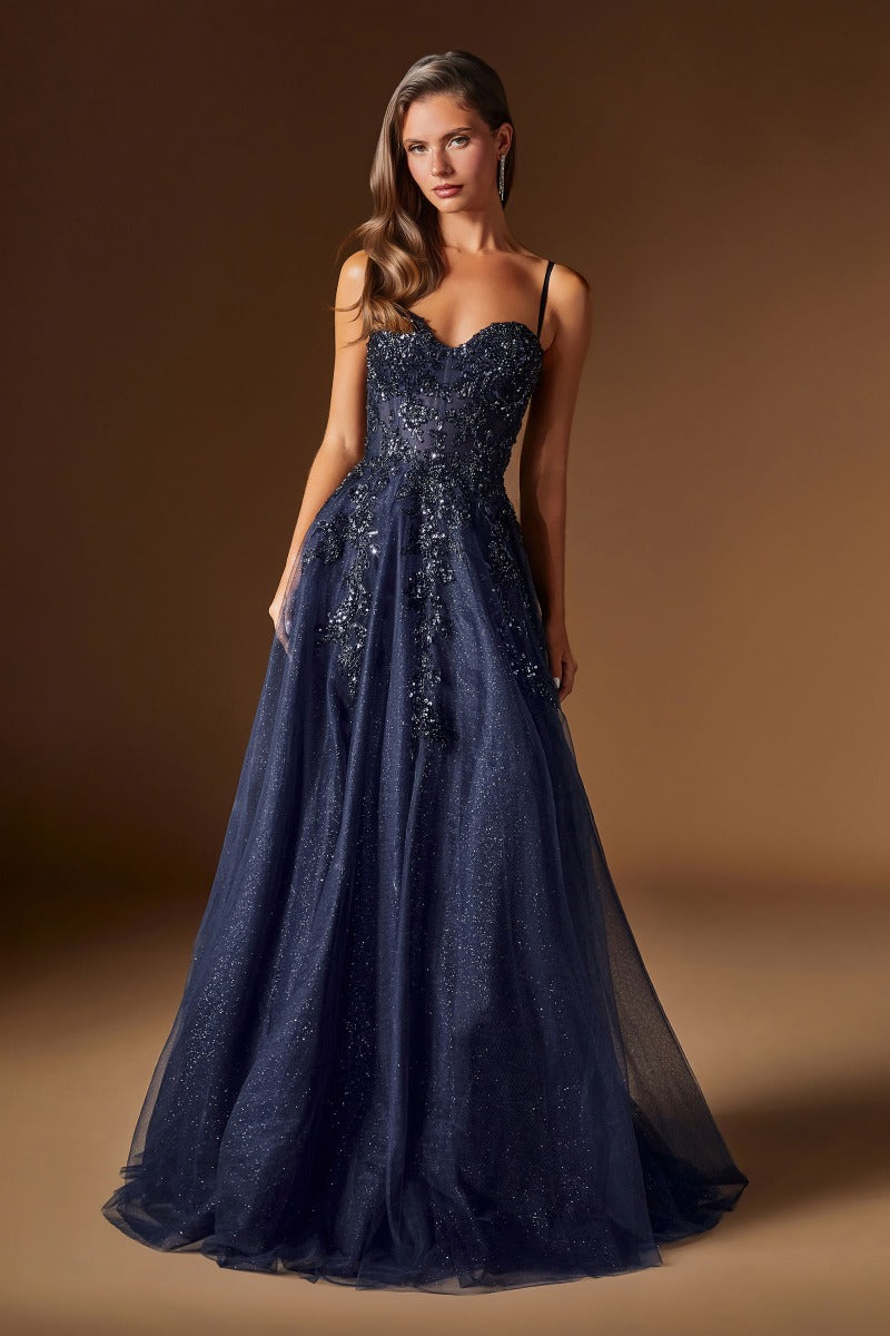Elegant Embellished Formal Long Special Occasion Gown Detailed CDC177